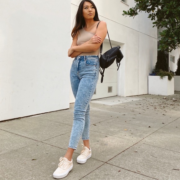 Curve Love High Rise Super Skinny Ankle Jeans in Medium Wash - Picture 6 of 12